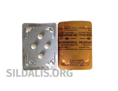 Vardenafil 20, generic Levitra [Snovitra Professional Tablets]